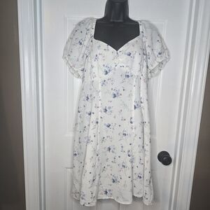 No Boundaries White Floral Dress